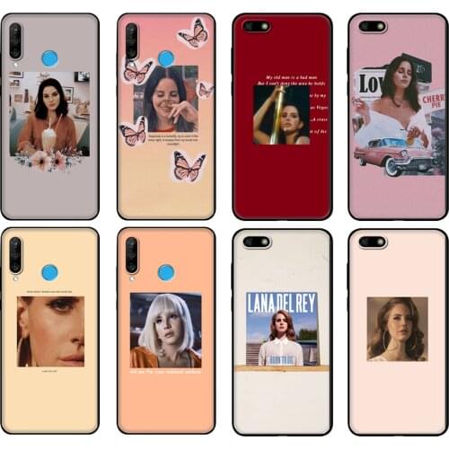 Black tpu Case For Huawei Honor 20 Lite 10 10i 20S 30S 30 Case Honor 7A 5.45 7s 7C 5.7 Case Cover cute Lana Del Rey