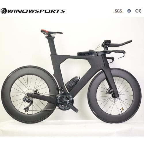 Disc Brake Aero Carbon Time trial bike full triathlon TT bike 22 speed Aero carbon tt bicycle bike frame 48/52/54/56/58cm