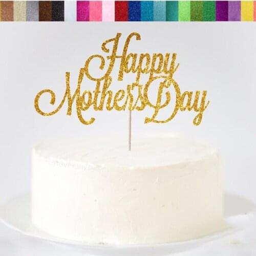 Custom Happy Mothers Day glitter Cake Topper,Mothers Day toppers Customised Mothers Day Party Decorations,Mothers Day topper