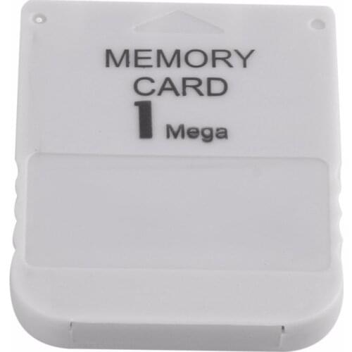1MB Memory Card PS1 Memory Card For Playstation 1 PS1 PSX Game Useful Practical Affordable White 1M 1MB