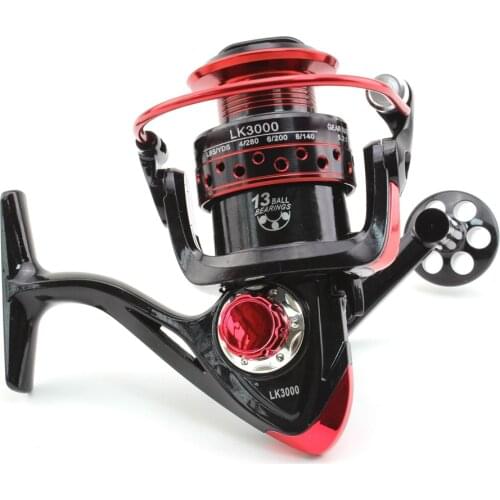 2000 3000 4000 Series LK Spinning Fishing Reel Fishing Wheel for Saltwater Metal Spool Fishing Reels Metal Coil fishing tackle
