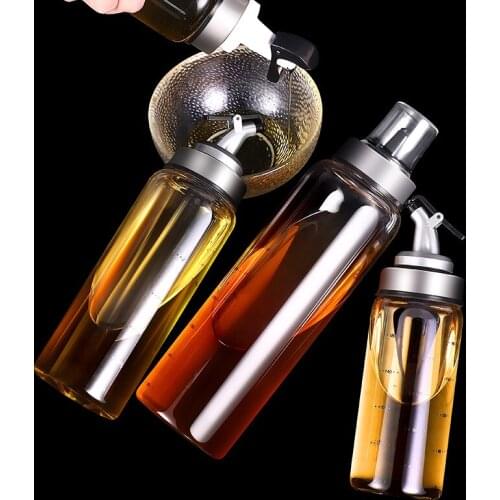 Kitchen supplies high borosilicate oil pot automatic opening and closing oil seasoning leak-proof seasoningvinegar sauce bottle