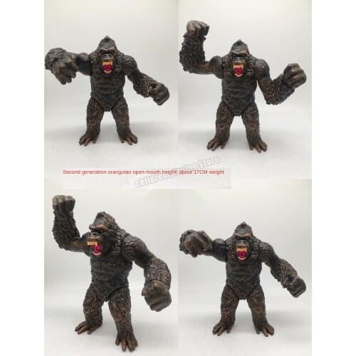 Godzilla Vs. King Kong Movie Version King Kong Skull Island Chimpanzee Pvc Removable Ornament Doll Children Toy Model Gift