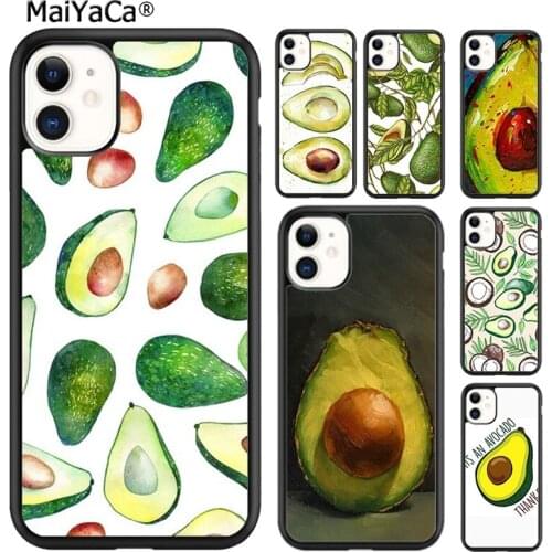 MaiYaCa avocado Pattern Phone Case Cover For iPhone 5s SE 6s 7 8 plus X XR XS 11 12 pro max Samsung Galaxy S7 S8 S9 S10 shell