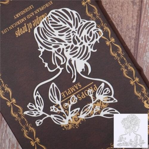 YaMinSanNiO Flower Lady Metal Cutting Dies Stencils For DIY Scrapbooking Stamping Die Cuts Paper Cards Craft Knurling Dies New