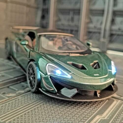 1:32 McLaren 570S Alloy Sports Car Model Diecast & Toy Vehicles Metal Car Model Simulation Sound Light Collection Childrens Gift