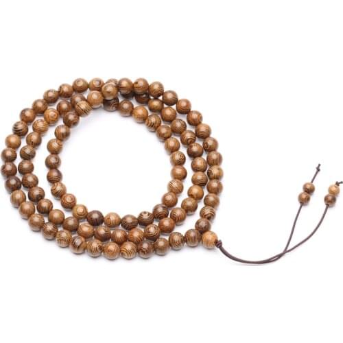 Natural wooden bracelet 99 rosary islamic muslim handmade rosary friendship men and women necklace