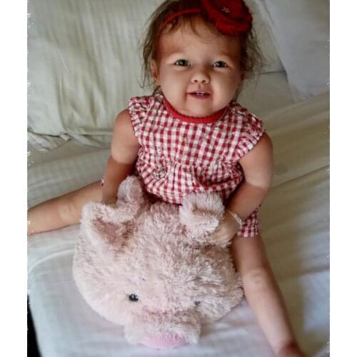 30inch Reborn Kit Huge Baby Reborn Toddler Madeleine with Body and Eyes Full Set Unfinished Unpainted Doll Parts Bebe Toy Gifts