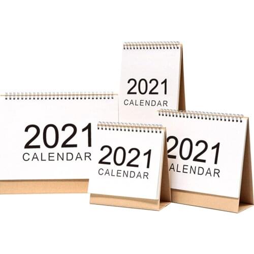 2021 Desk Calendar Desktop Standing Flip Monthly Calendar For Home Office Table Diary Book Weekly Monthly Schedule Table Planner