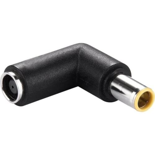 DC 7909 Male to DC 7909 Female Connector Power Adapter for Lenovo ThinkPad IBM Laptop Notebook, 90 Degree Right Angle Elbow