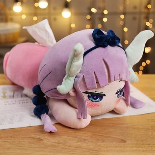 Miss Kobayashis Dragon Maid KannaKamui Cosplay Plush Toy Cartoon Figure Stuffed Doll Pillow Sofa Cushion Tissue Box Accessory
