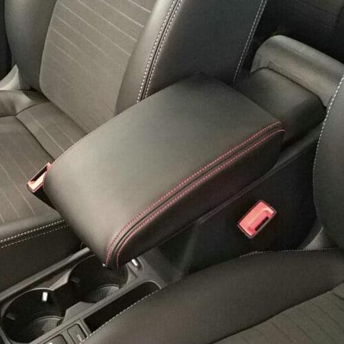 PU leather Car Armrest Box Cover Car Accessories For VW Volkswagen Tiguan MK1 2007-2014