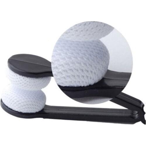 Portable Multifunctional Glasses Cleaning Rub Two-side Glasses Brush Microfiber Spectacles Cleaner Glasses Cleaning Tools