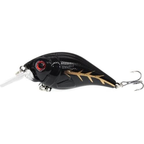 7.5cm 12g Black Minnow Wobblers Pike Fishing Lure Artificial Bait Hard Swimbait Mini Crankbaits Fsihing Tackle Lures