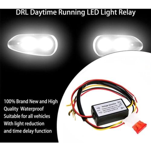 Daytime running light controller Switch automatic dimmer harness DRL Delay controller 12-18V 15s delay Headlight delay line