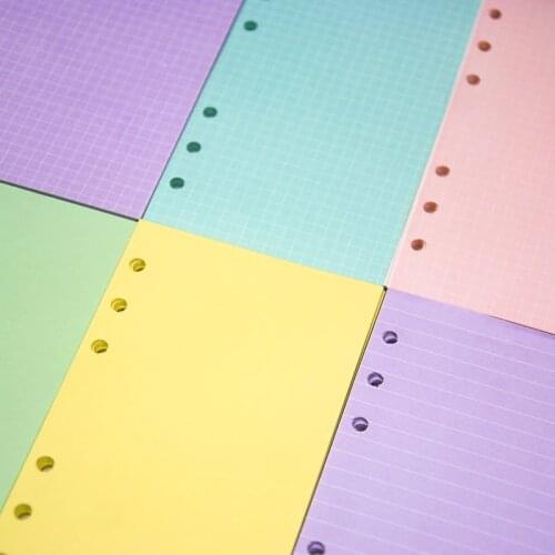 40 Sheets A6 A5 Loose Leaf Notebook Replacement Paper Refill Spiral Binder Index Inner Pages Monthly Weekly Daily Planner Agenda