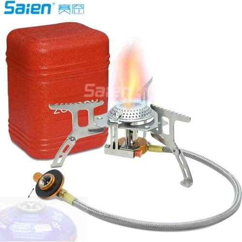 Camping Stove Ultra-Light Portable Mini Outdoor Stoves Gas Burner Butane Propane Picnic Camping Equipment Backpacking Gas Stove