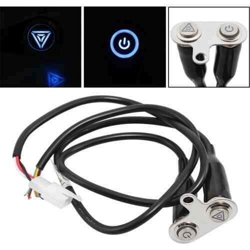 Motorcycle Universal ON OFF Switch LED Warning Flasher Signal Adjustable Manual Button Hand Control Kit 12V For Harley For Honda