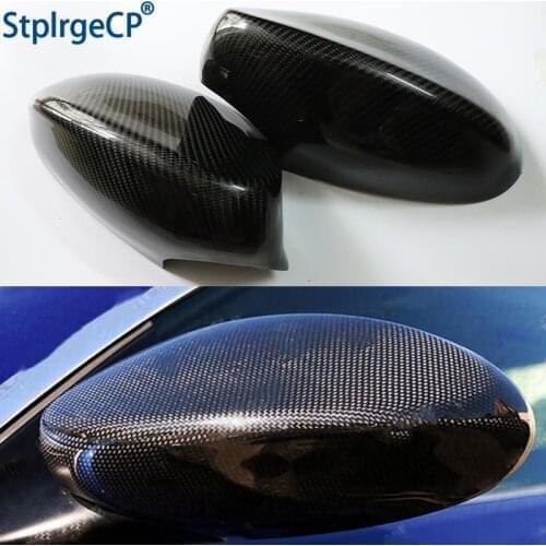 High Quality for BMW 3 Series E92 E93 2005 2006 -2008 100% Real Carbon Fiber Rear View Mirror Cover Side Mirror Caps Car Styling