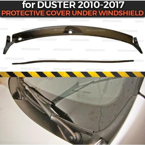 Protective cover for Renault Duster 2010-2017 under windshield Jabot molding ABS plastic trim accessories protection styling