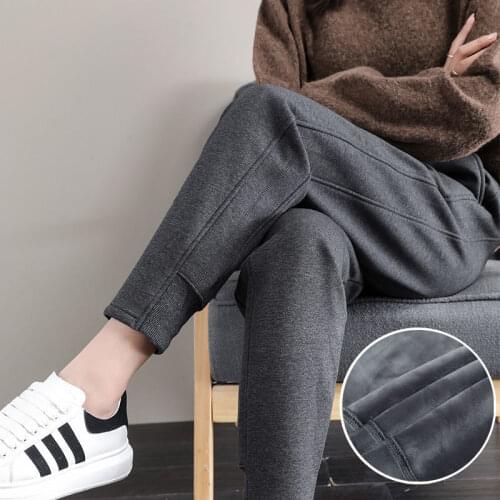 Women Pants Sports Pants Female Sweatpants Loose Gray Casual Pants Autumn And Winter Pants Trousers Pantalones De Mujer