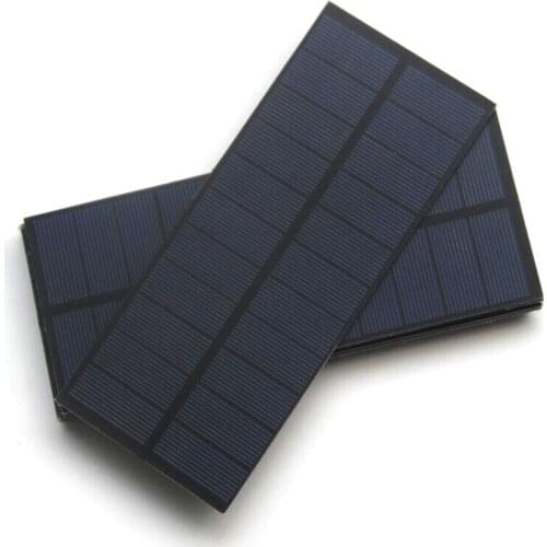 2.2W 5.5V Polycrystalline PET Solar Panels Small For 3.6V Battery Diy Solar Cell Charger 188*78.5MM 100pcs Wholesale