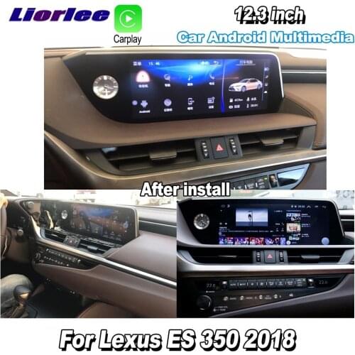 Car Android Multimedia GPS Navigation Player For Lexus ES 350 2018 Audio Radio Stereo DVR Driving Video Recorder