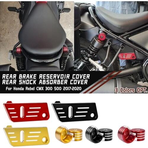 For Honda REBEL CMX 500 300 Rear Shock Absorbers Decorative Cap & Brake Reservoir Cover Guard CMX500 CMX300 2017 2018 2019 2020