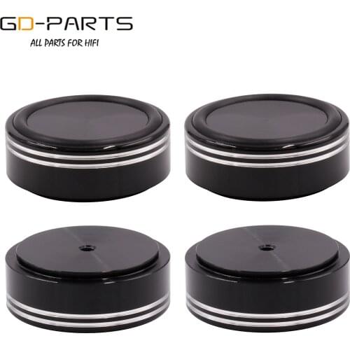 39mm 44mmx17mm Solid Full Aluminum Isolation Spike Feet Damper Stand Legs Pad Floor Base For Hifi Audio AMP Speaker Turntable