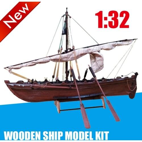 Wooden Ship Model Kit 1:32 Scale Whaling Ship Boat Model Building DIY Assembly