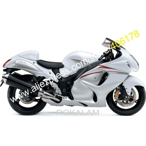 For Suzuki GSXR1300 2008 2009 2010 2011 2012 2016 Hayabusa GSX-R1300 08-16 White ABS Fairing Kit (Injection Molding)