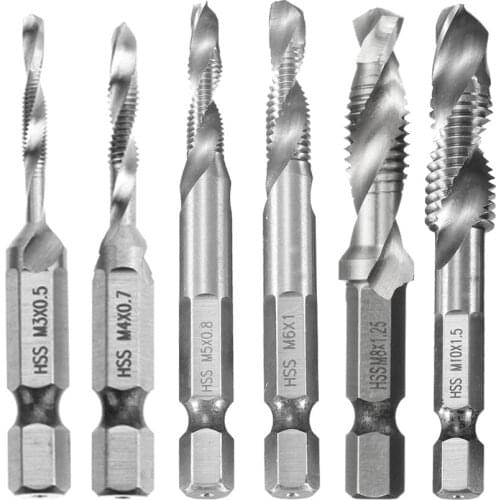Durable HSS Twist Drill Bit Practical Multi-functional Classic High Speed Steel Hex Shank Drilling Tools for Woodworking