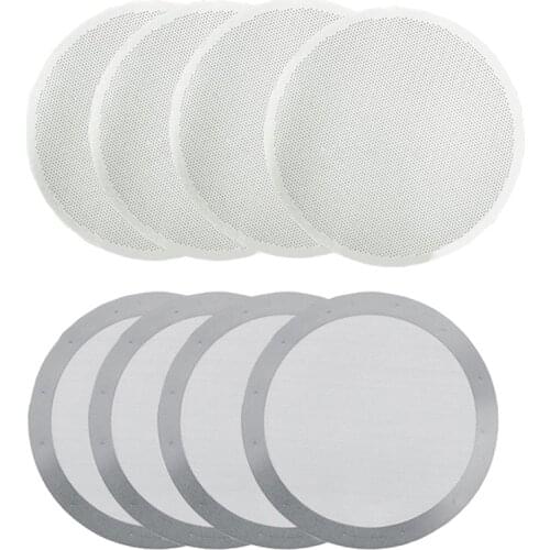 Stainless Steel 8PCS Aeropress Coffee Maker Filter Disc Metal Ultra Filter For Aeropress Coffee Maker Kitchen Coffee Accessories