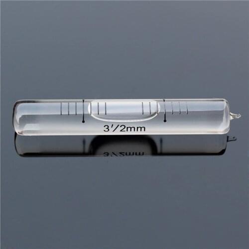 HACCURY 10*60mm 3'/2mm Liquid level Indicator Glass Level bubble Vials Bubble Spirit Level