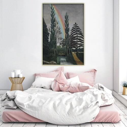 Citon Henri Rousseau《Lake Daumesnil, Storm effect》Canvas Art Oil Painting Artwork Picture Wall Background Decor Home Decoration