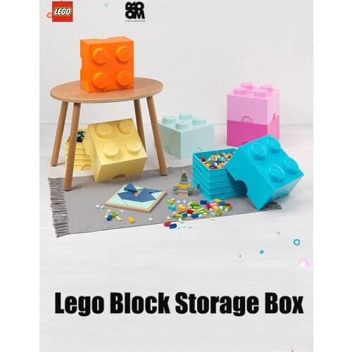 LEGO Storage Brick Box - Stackable Storage Solution - Brick 4 Building Blocks
