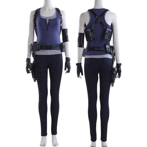 Adult Women Games Resident Cosplay Costume Jill Valentine Role-playing Clothing Halloween Party Outfit For Girl