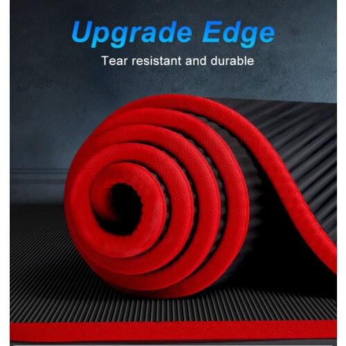 Yoga mat 10 mm yoga mat super thick non-slip pillow cushion men and women fitness tasteless gym exercise mat Pilates yoga mat