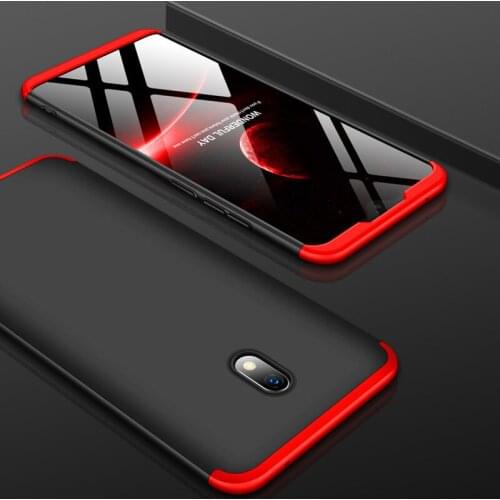 Redmi 8 8A Case Redmi 8A 360 Degree Full Cover Protected Matte Hard Case Phone Case for Xiaomi Redmi8 Red Mi 8A with Glass Film