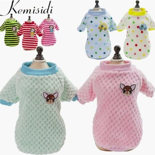 KEMISIDI Pet Cat Clothes Winter Fleece Dog Clothes For Small Cats Clothing Chihuahua Puppy Outfit For Dog Coat Yorkie Hoodies