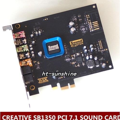 Original Used,For Creative 5.1 Fiber Recon3D sound card SB1350 quad-core ultra(HIFI)