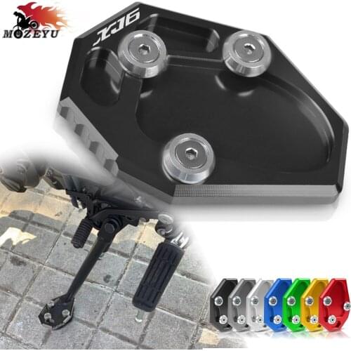 Kick Stand Pad Plate Base For YAMAHA XJ6 2009 2010 2011 2012 2013 2014 2015 Motorcycle Side Stand Enlarge Extension Pad XJ 6