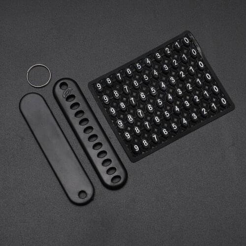 Durable Car Keys Anti-Lost Number Plate Small And Light Car Keychain Telephone Number Plate Car Interior Decoration