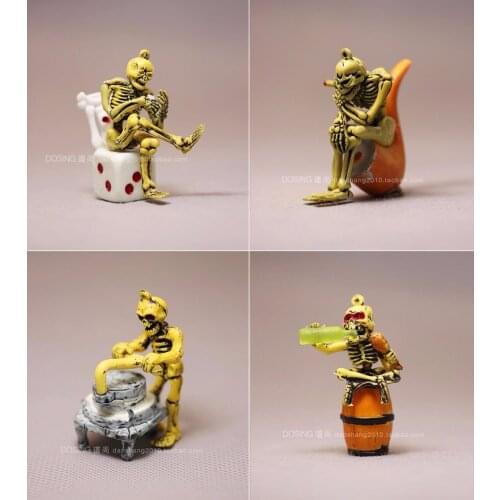 Pvc figure toy skull 4pcs/set