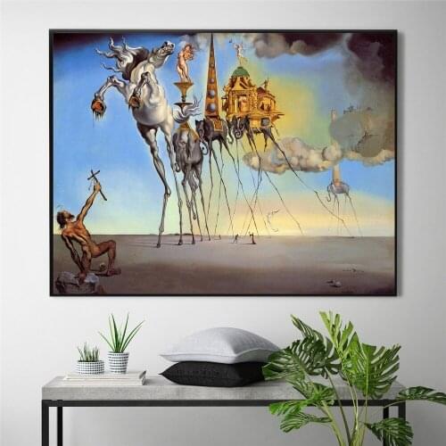 Salvador Dali Classic Artwork Posters and Prints Wall art Decorative Picture Canvas Painting For Living Room Home Decor Unframed