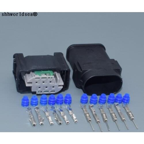 Shhworldsea 6 Pin 1-967587-3/1-968818-3 Waterproof Female Male Accelerator Pedal Plug For BENZ BMW Automotive Connector Socket