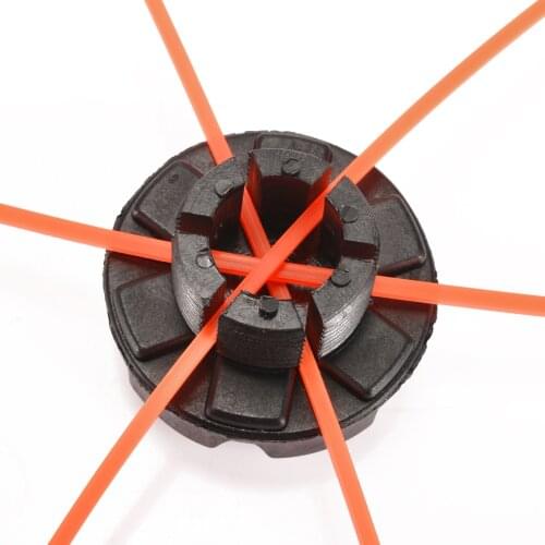 ABS Plastic Nylon Line Trimmer Head with 3 Mowing Ropes Set for Lawn Mower Brush Cutter Grass Trimmer Head