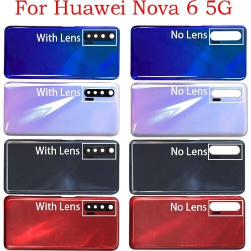 Back Door Case Battery Rear Housing Back Cover For Huawei Nova 6 Nova6 5G