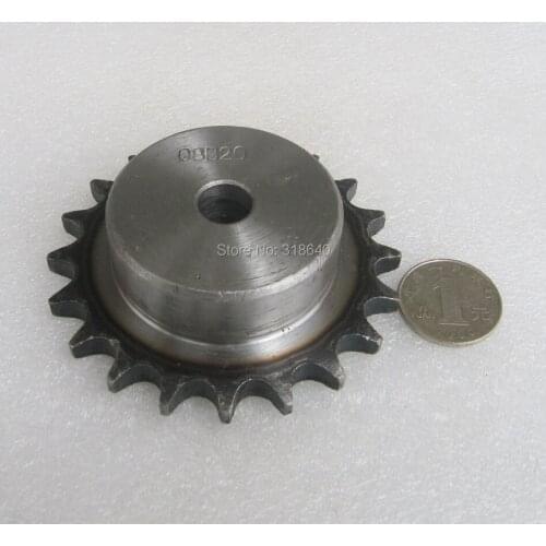 08B 20T 20Teeth Pitch 12.7mm 1/2" Bore not larger than 14.3mm Industry Transmission Driving Single Sprockets mechanical parts