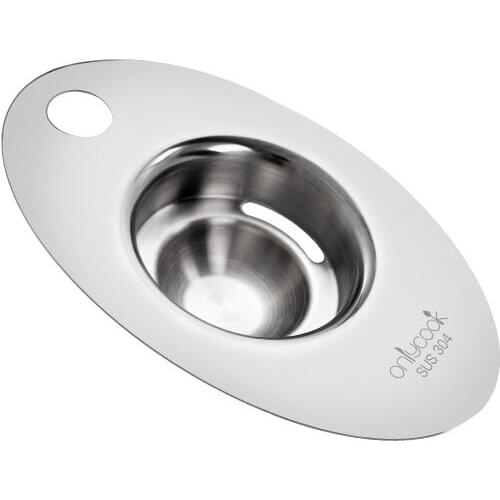 1-2Pcs/Set Egg White Separator Beater 304Stainless Steel Yolk Splitter Baking Tool Household Protein Liquid Filter Multifunction